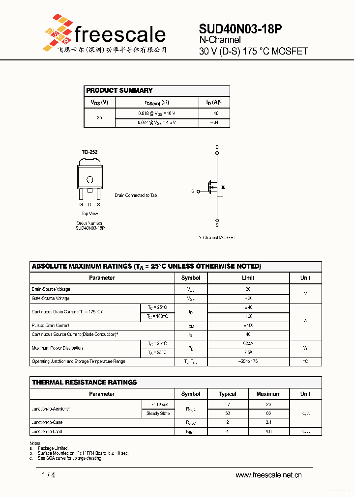 SUD40N03-18P_7325232.PDF Datasheet