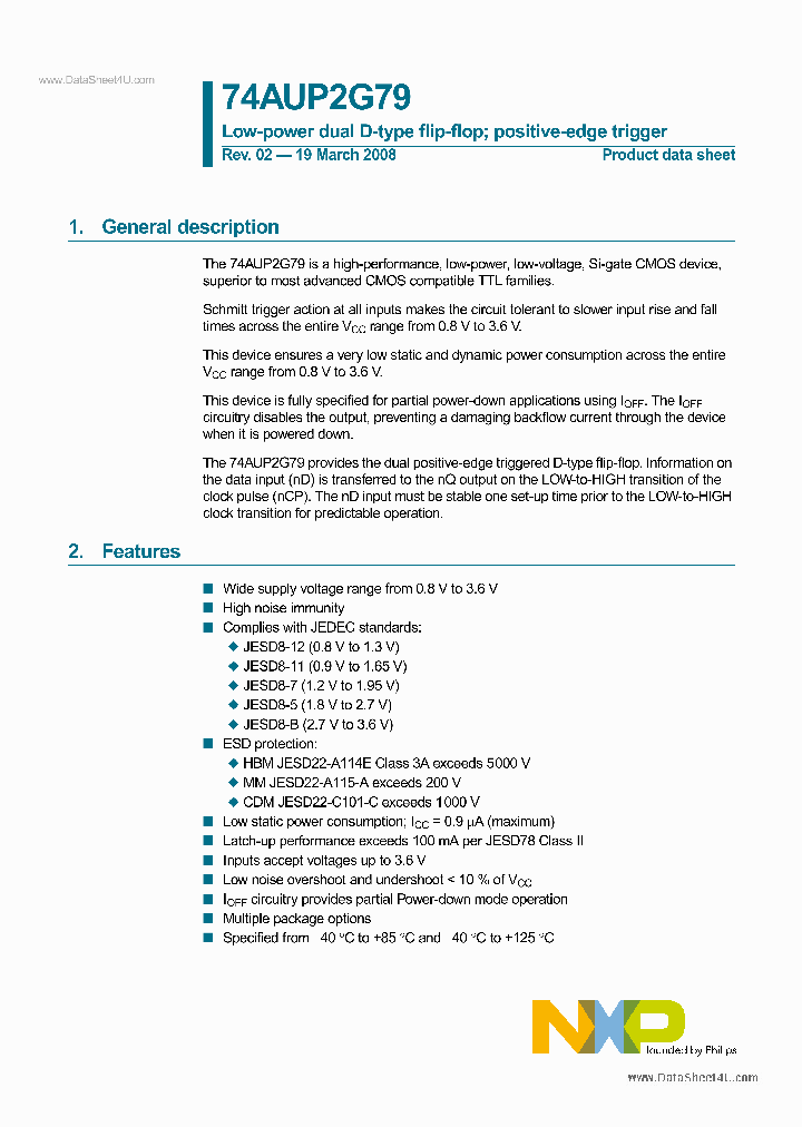 74AUP2G79_7330157.PDF Datasheet