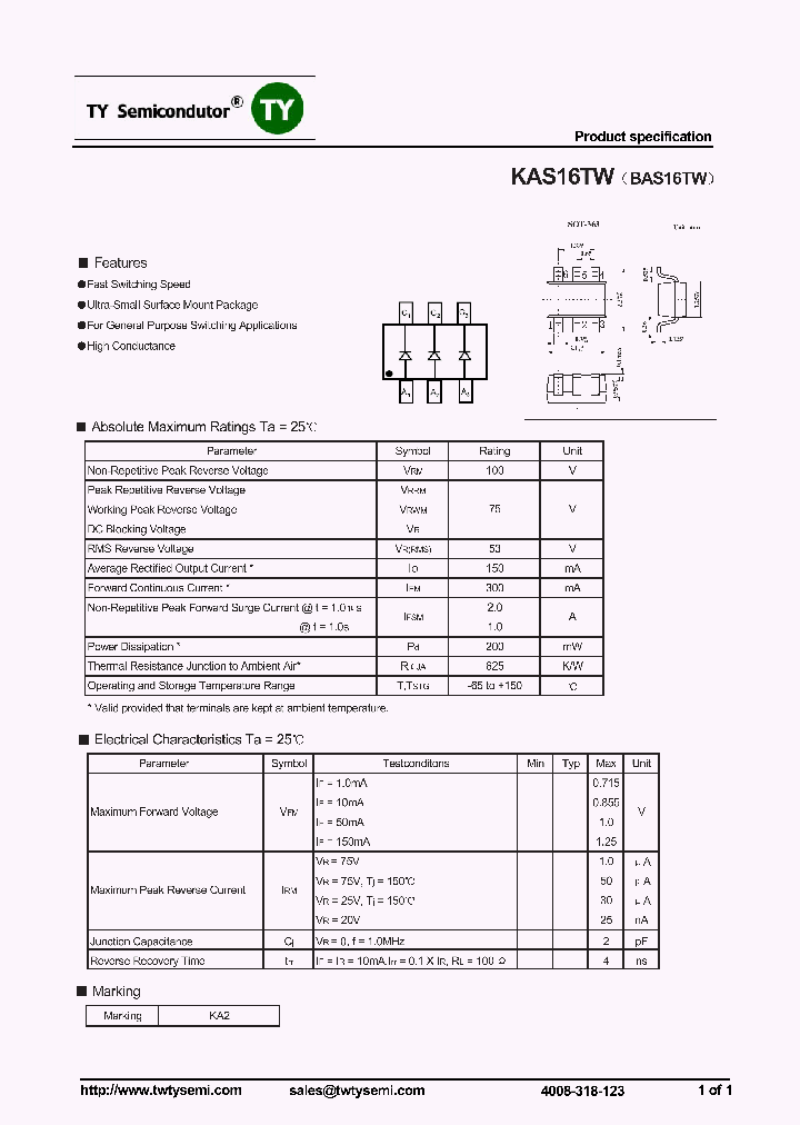 KAS16TW_7342502.PDF Datasheet