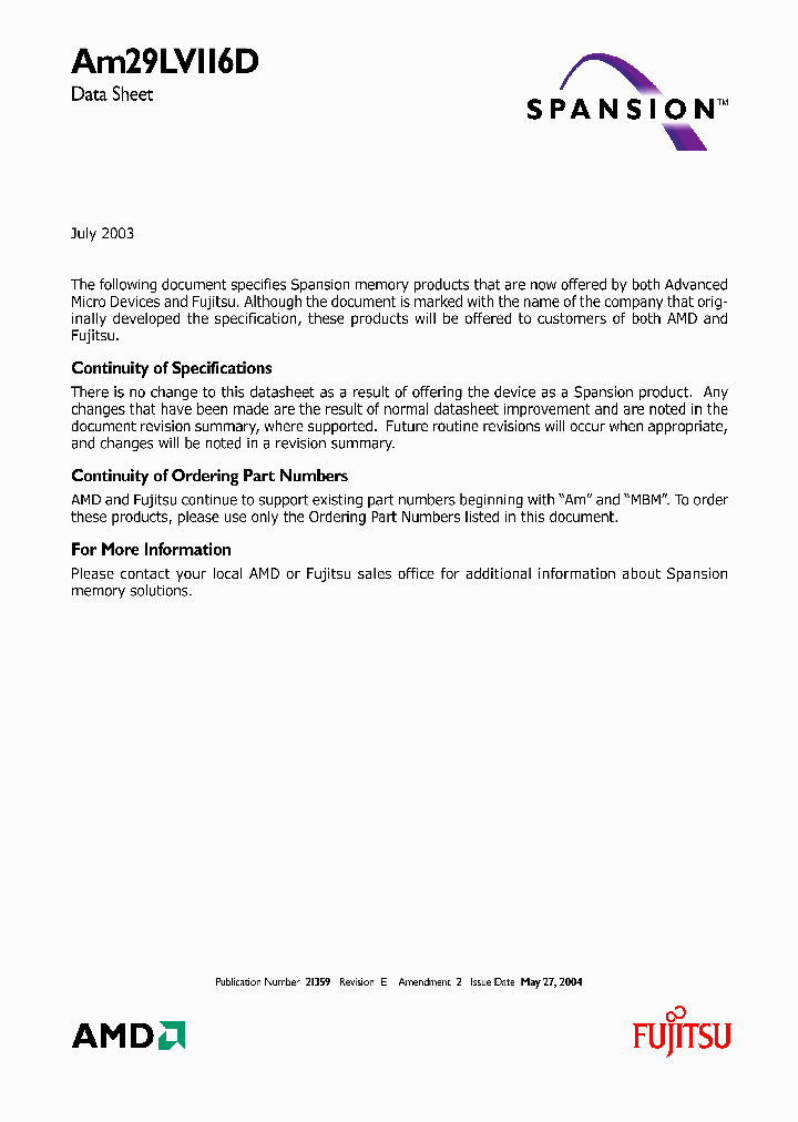 AM29LV116DB-90FI_7353002.PDF Datasheet