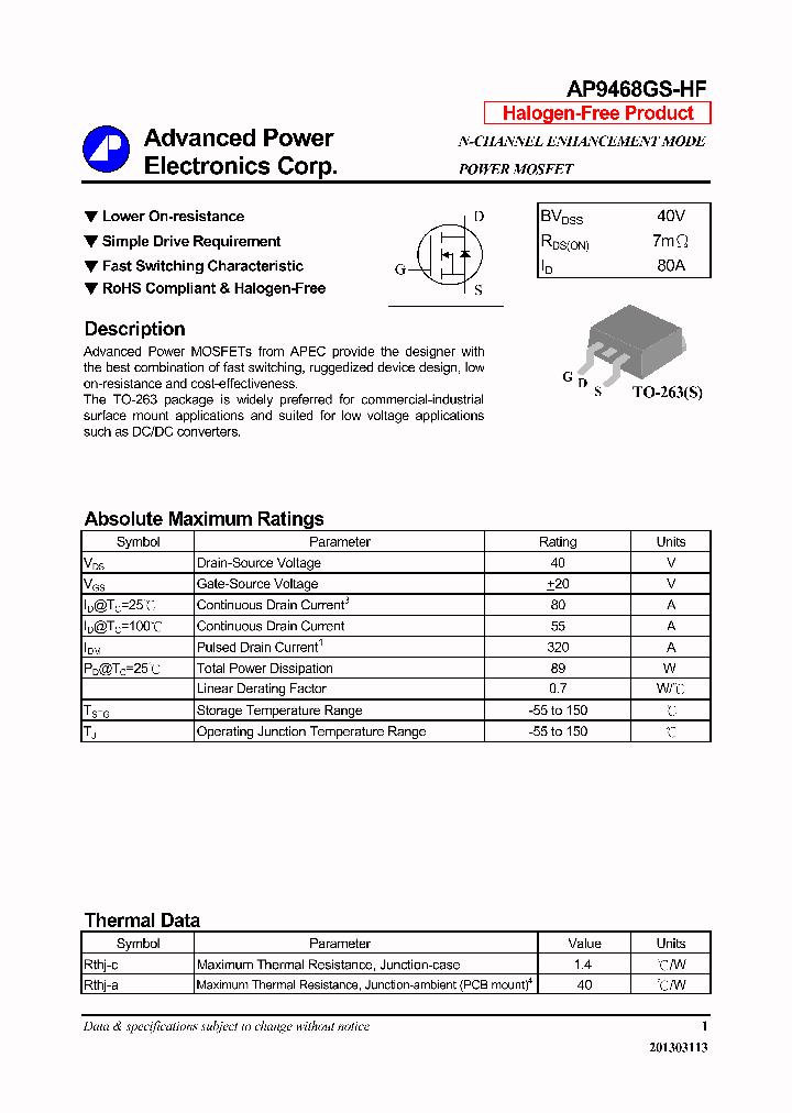 AP9468GS-HF_7357146.PDF Datasheet
