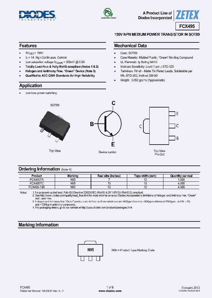 FCX495TA_7370346.PDF Datasheet