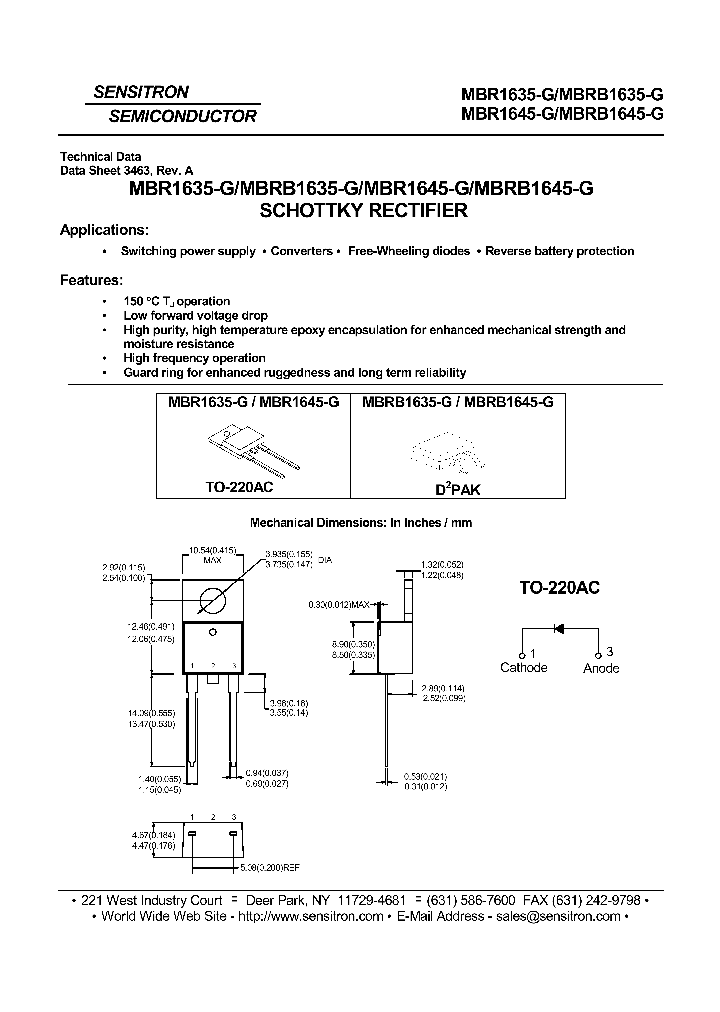 MBRB1635-GT4_7375089.PDF Datasheet