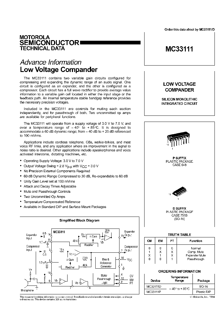 MC33111_7399090.PDF Datasheet