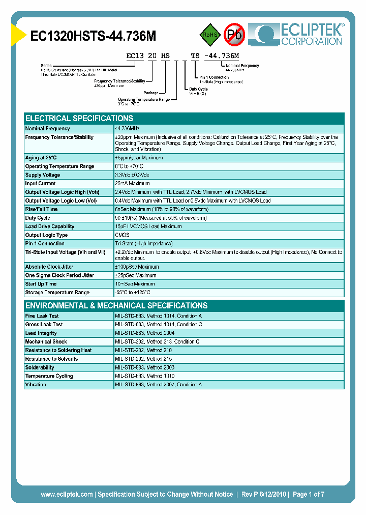 ECLIPTEKCORP-EC1320HSTS-44736M_7443673.PDF Datasheet