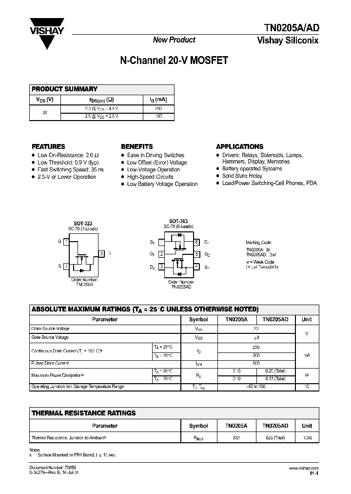 TN0205A-T1_7476223.PDF Datasheet