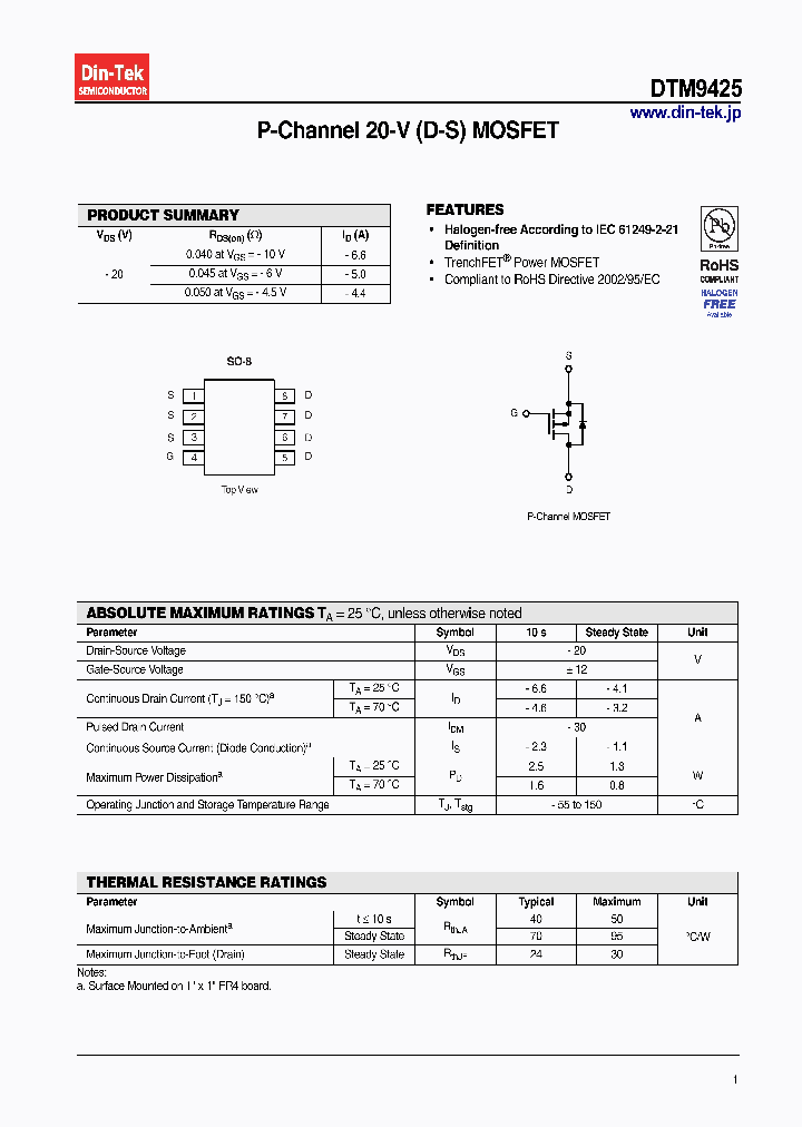 DTM9425_7485995.PDF Datasheet