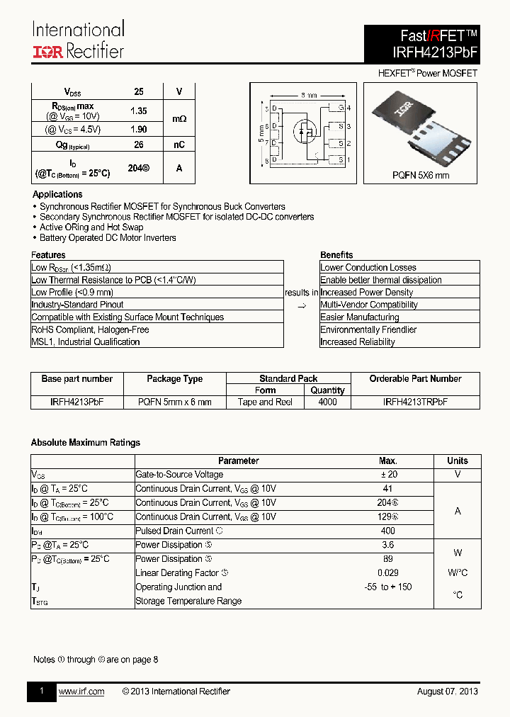 IRFH4213PBF_7486639.PDF Datasheet