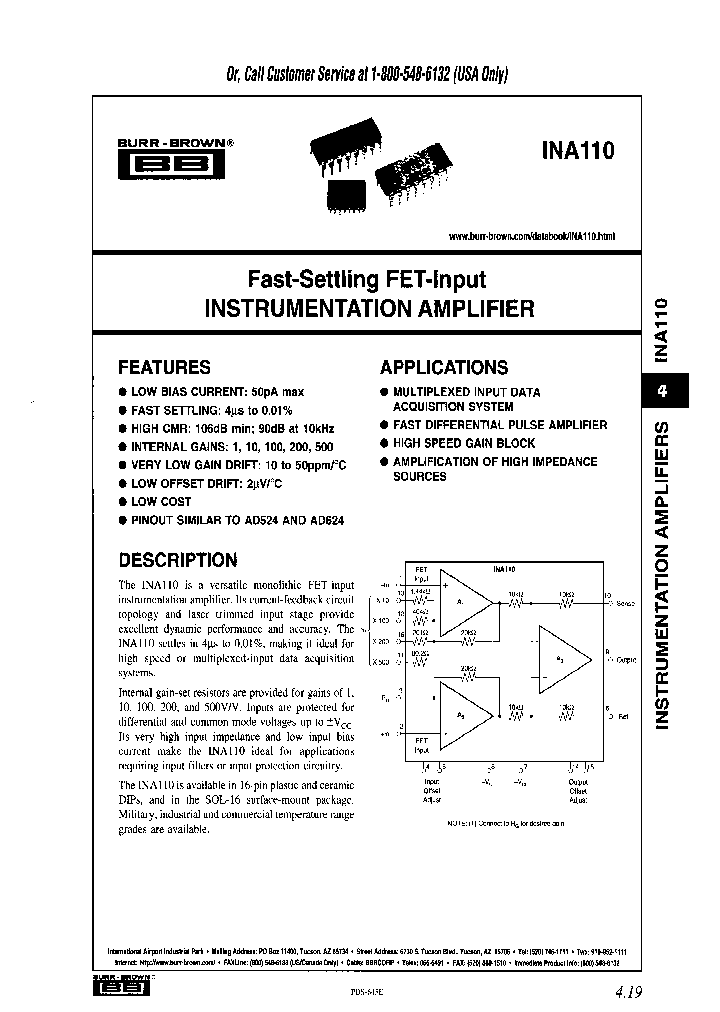 INA110KP_7496317.PDF Datasheet