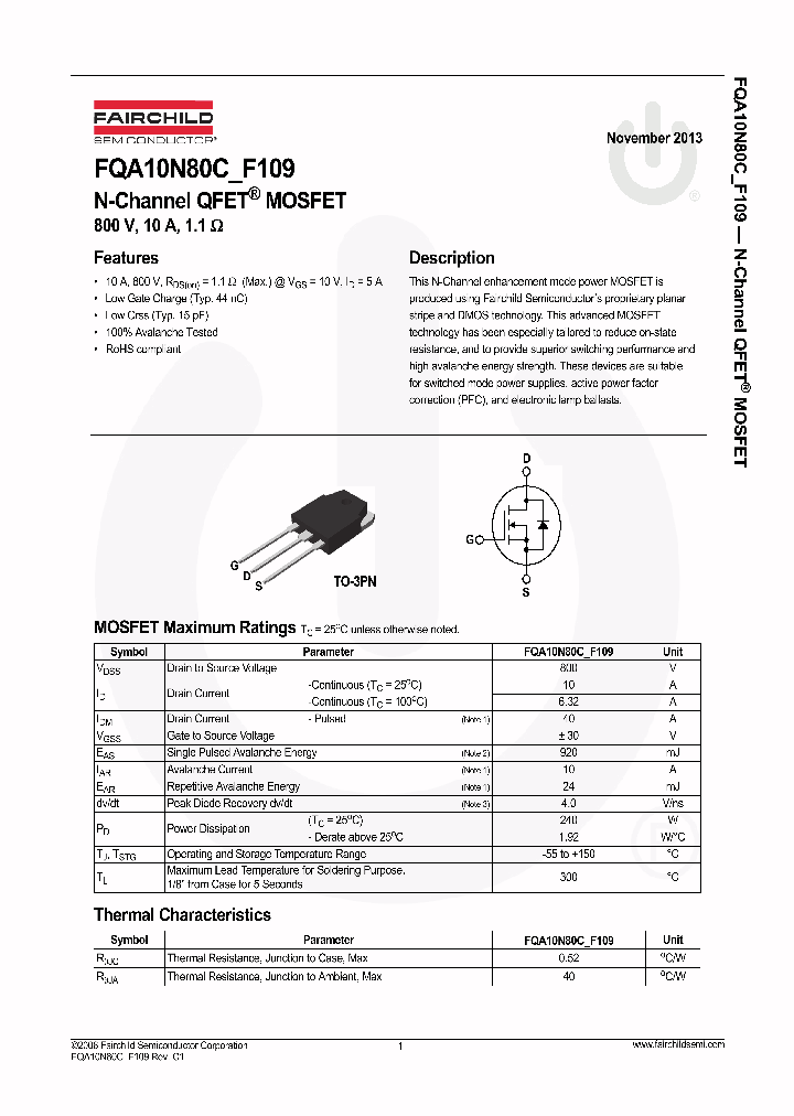 FQA10N80C-F109_7503818.PDF Datasheet