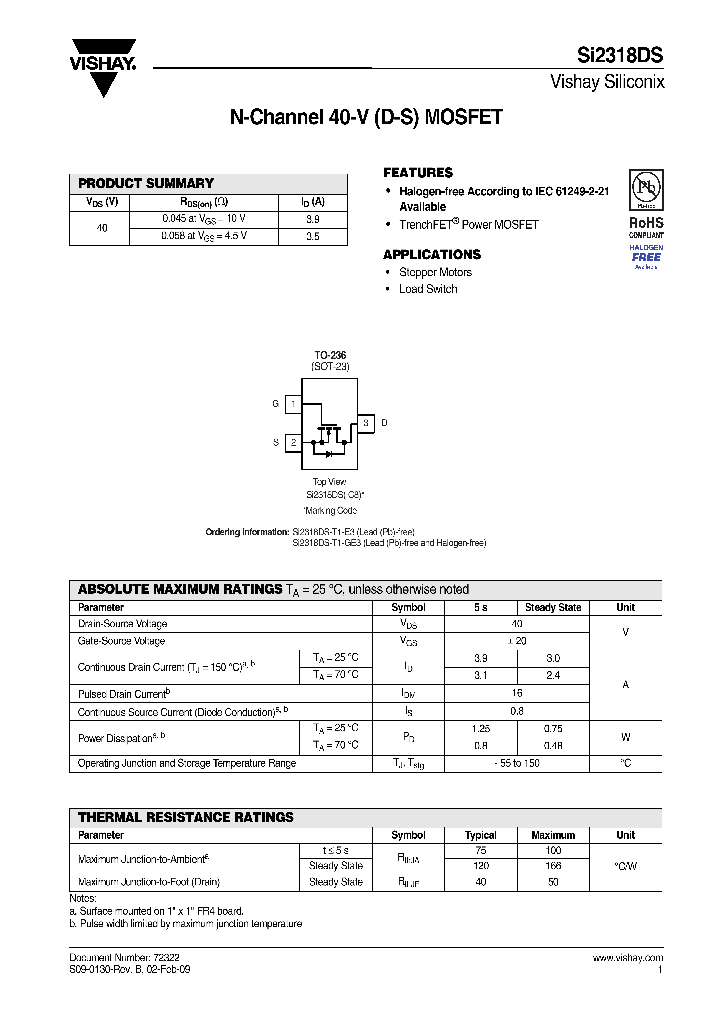 SI2318DS13_7505360.PDF Datasheet