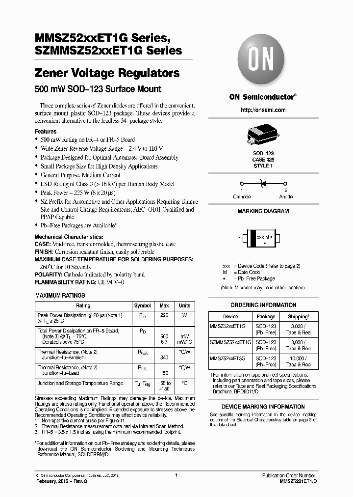 MMSZ5226ET1G_7506386.PDF Datasheet