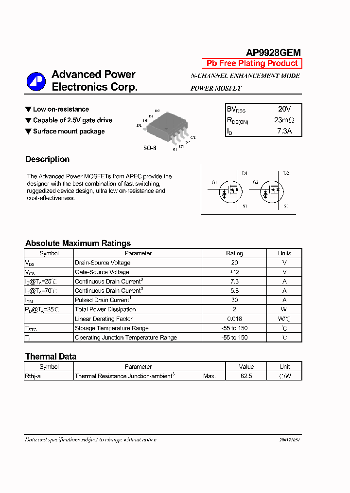 AP9928GEM_7508149.PDF Datasheet