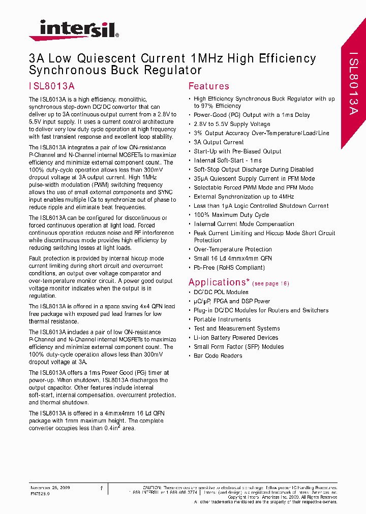 ISL8013AIRZ_7509928.PDF Datasheet