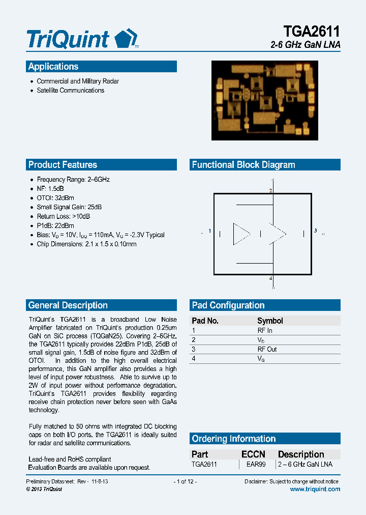 TGA2611_7510001.PDF Datasheet