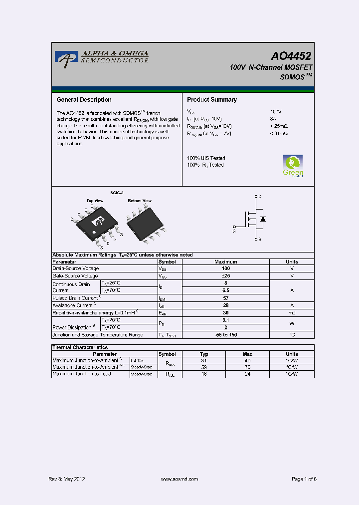 AO4452_7519486.PDF Datasheet