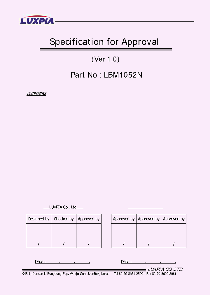 LBM1052N13_7532210.PDF Datasheet