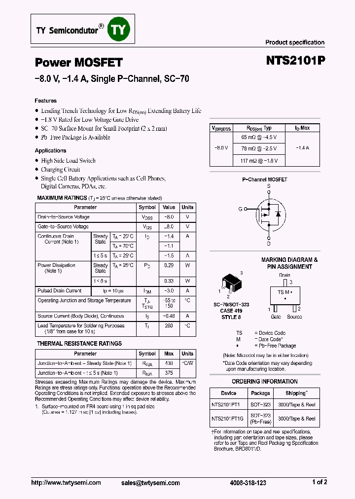 NTS2101P_7533430.PDF Datasheet