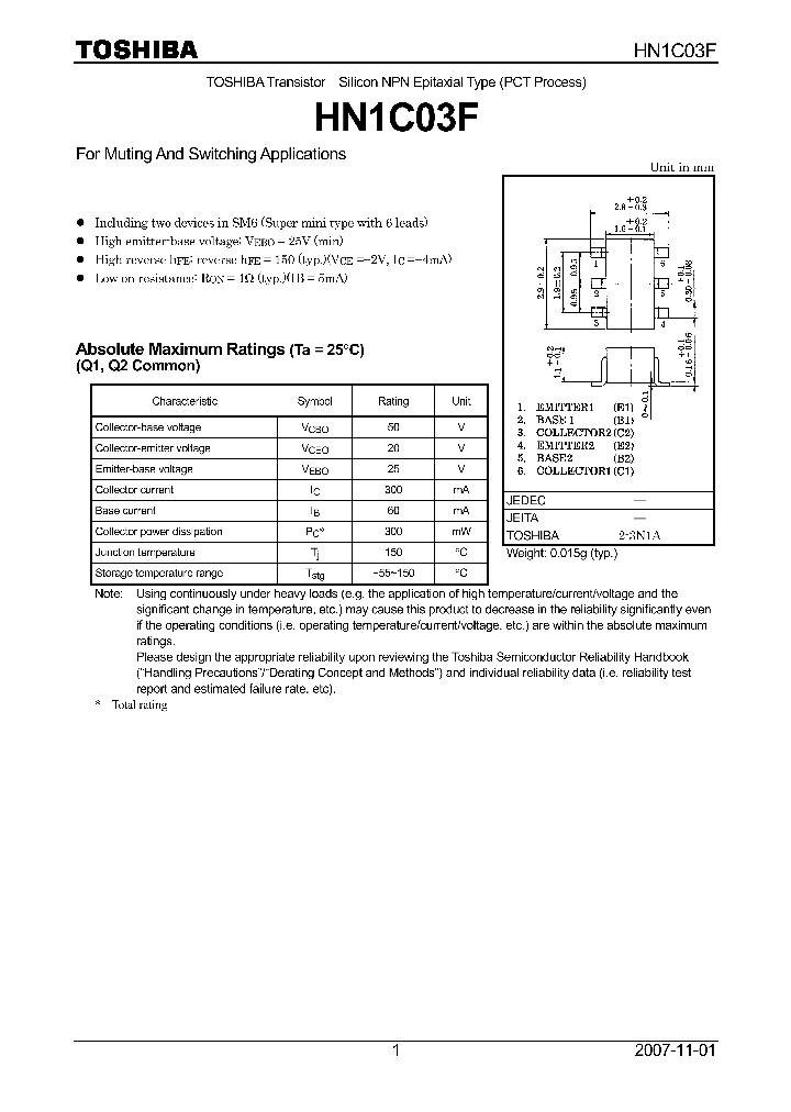 HN1C03FUTE85R_7534014.PDF Datasheet