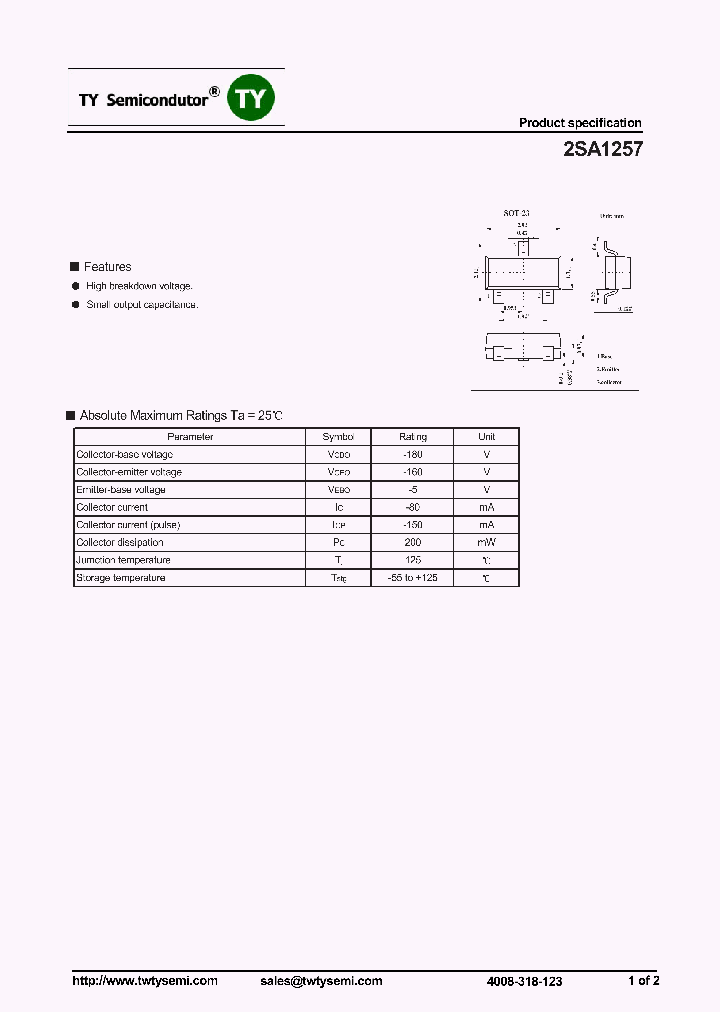 2SA1257_7535675.PDF Datasheet