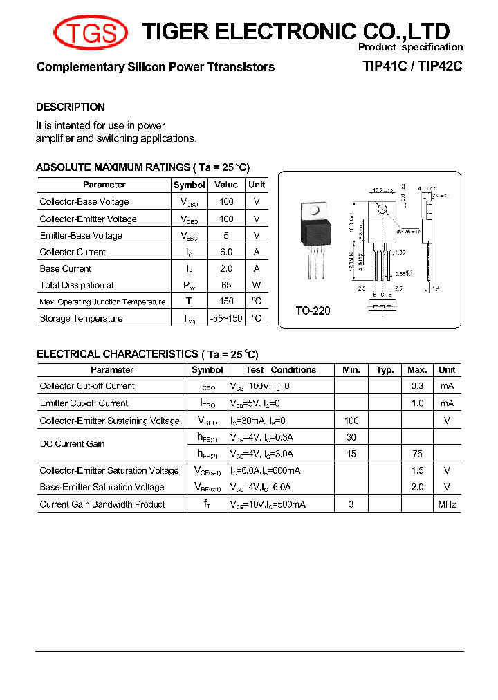 TIP41C_7537986.PDF Datasheet