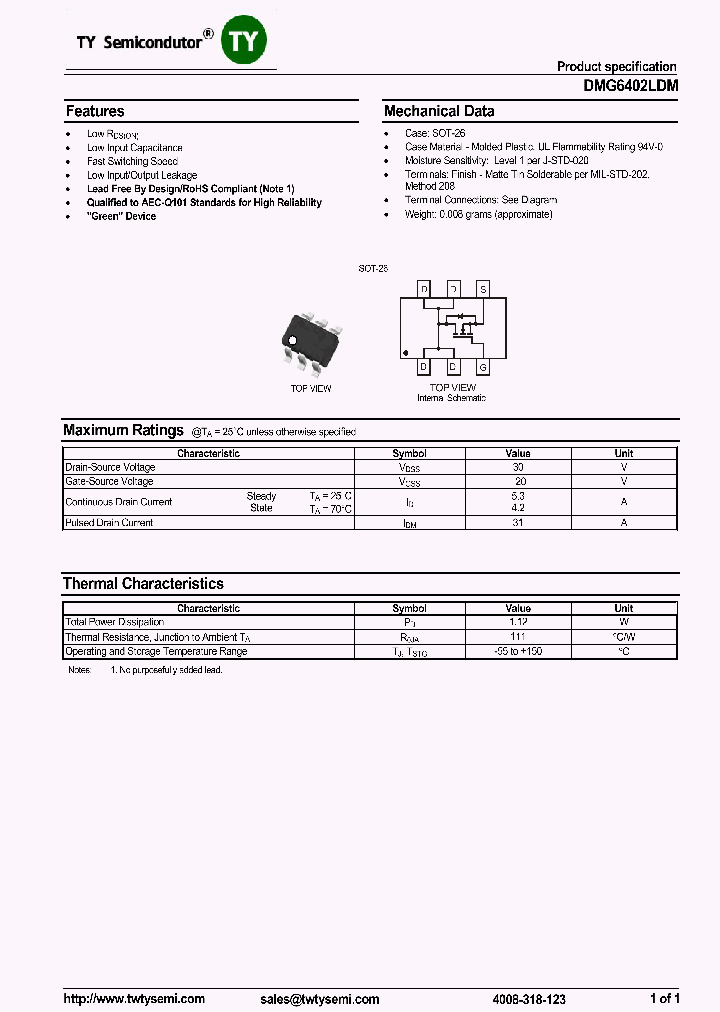 DMG6402LDM_7540628.PDF Datasheet