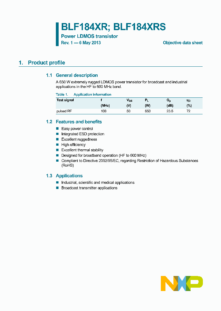 BLF184XR_7551515.PDF Datasheet