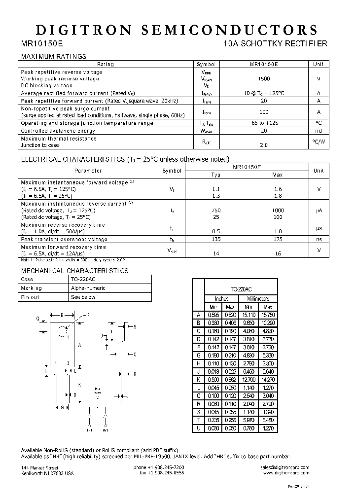 MR10150E_7552609.PDF Datasheet