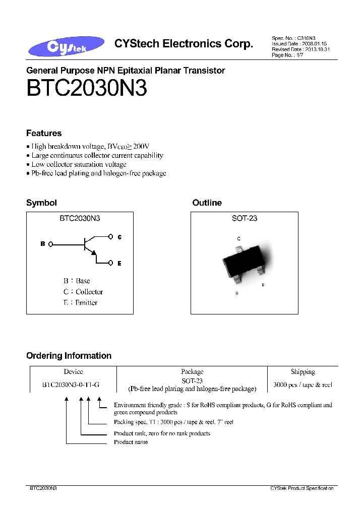 BTC2030N3_7553840.PDF Datasheet