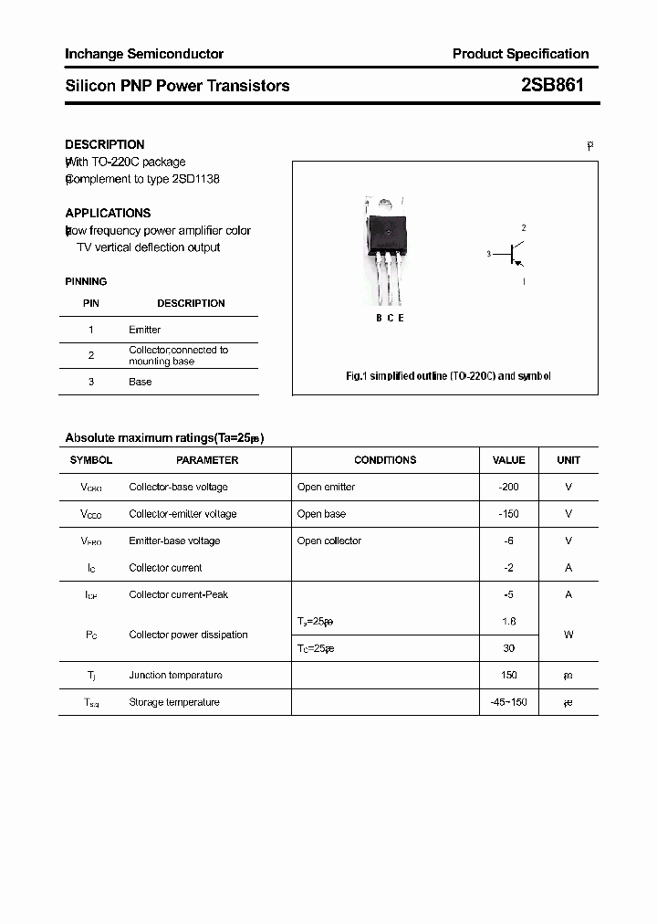 2SB861_7570015.PDF Datasheet