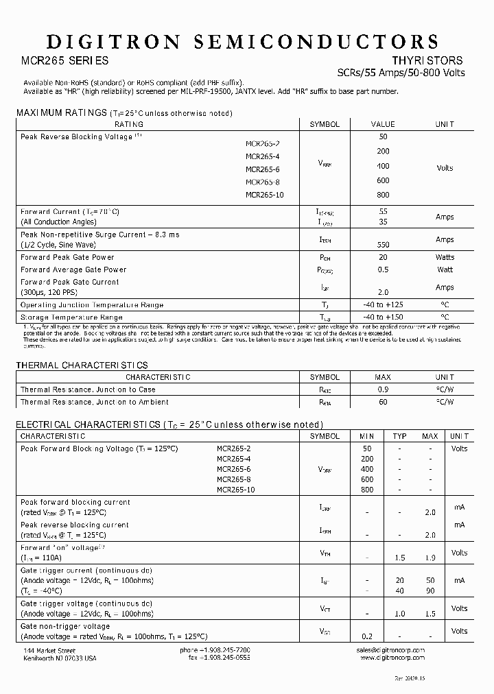 MCR265_7571397.PDF Datasheet