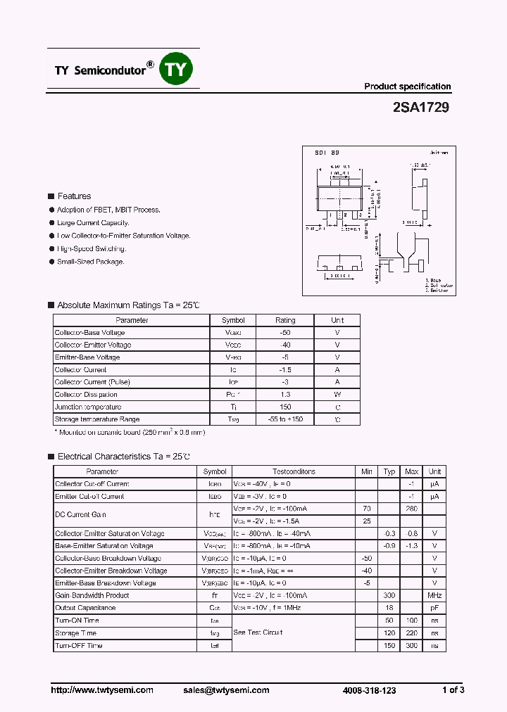 2SA1729_7580246.PDF Datasheet