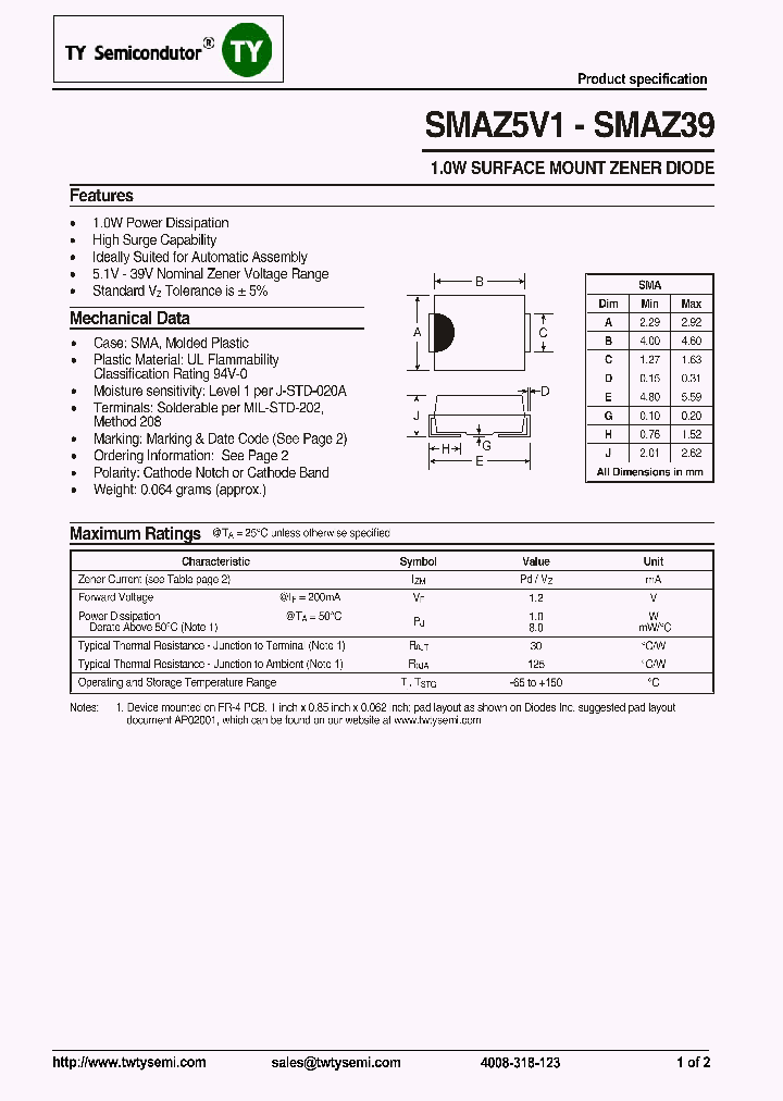 SMAZ15_7584467.PDF Datasheet