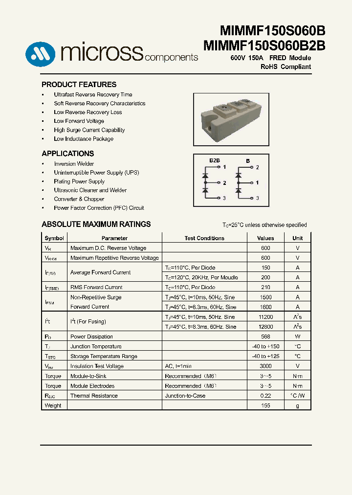 MIMMF150S060B_7588146.PDF Datasheet