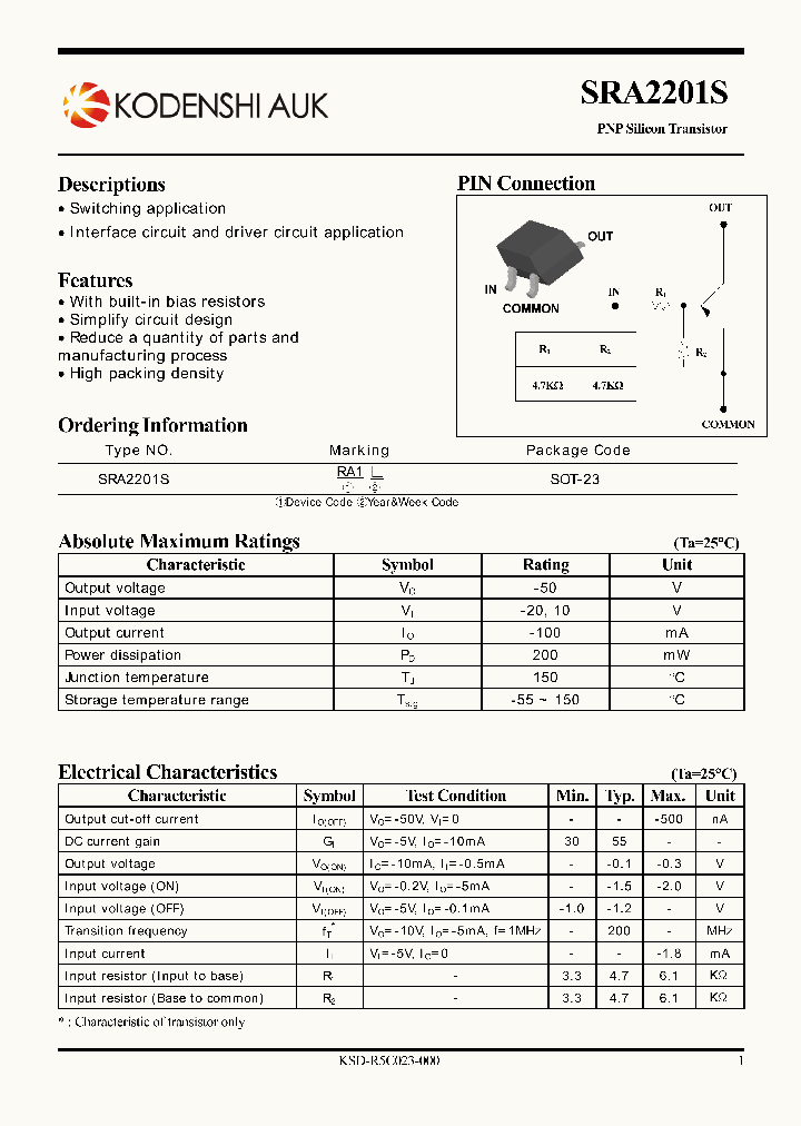 SRA2201S_7597871.PDF Datasheet