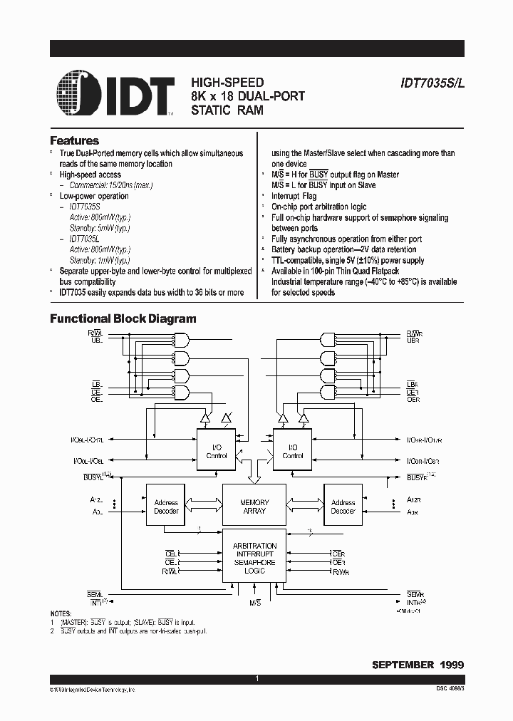 IDT7035SL_7599012.PDF Datasheet