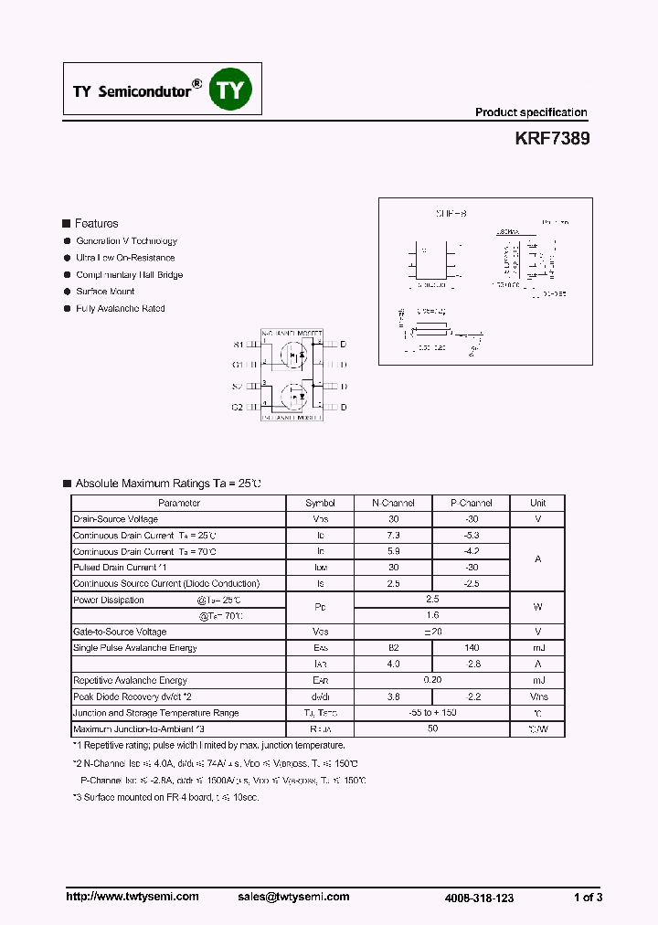 KRF7389_7601275.PDF Datasheet