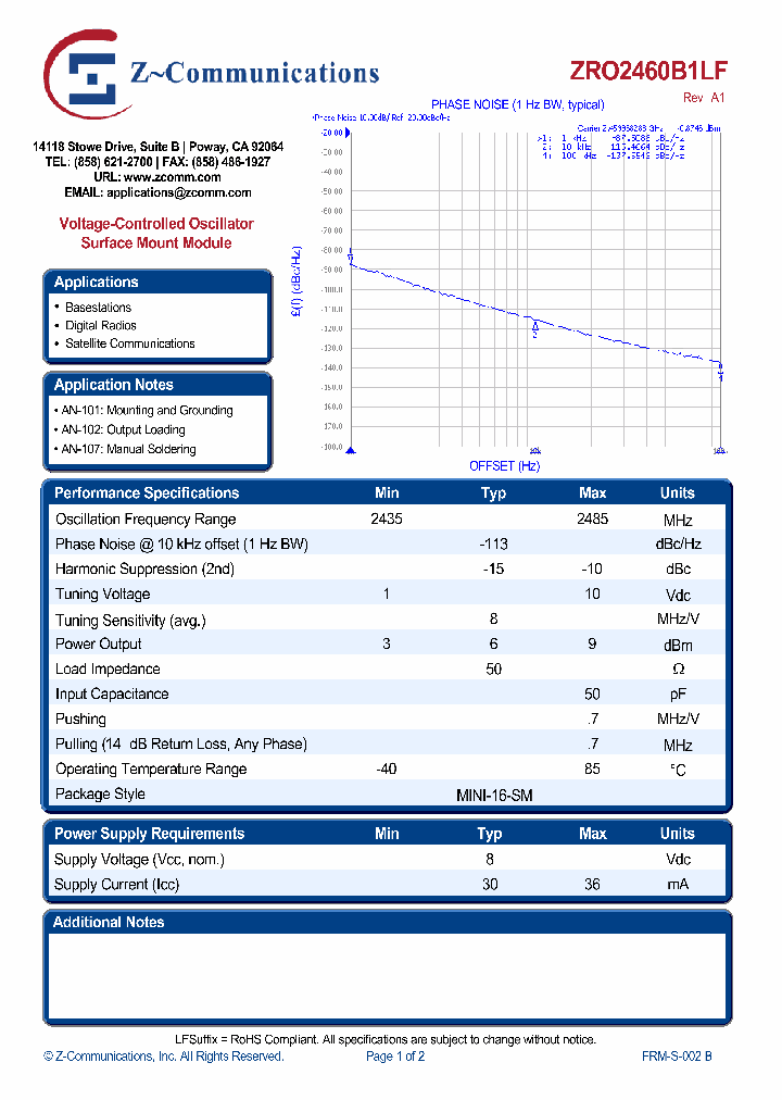ZRO2460B1LF_7603313.PDF Datasheet