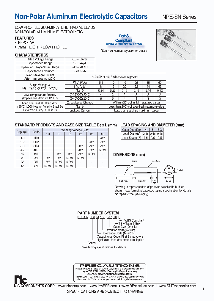 NRE-SN100M10V4X7F_7607138.PDF Datasheet