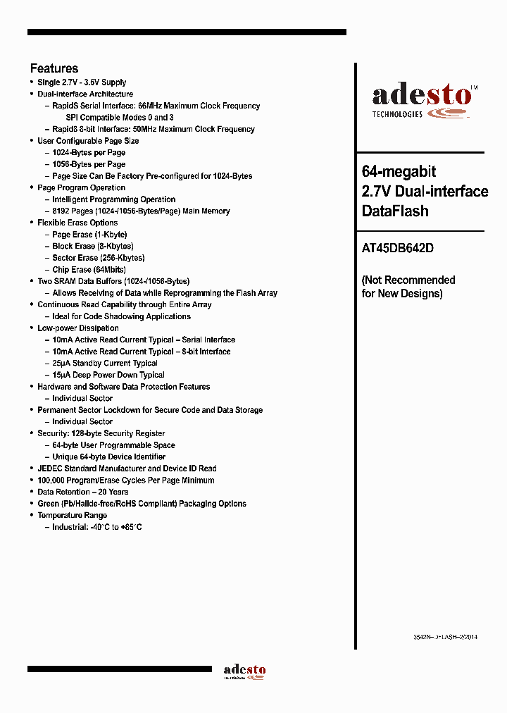 AT45DB642D-CNU_7614332.PDF Datasheet