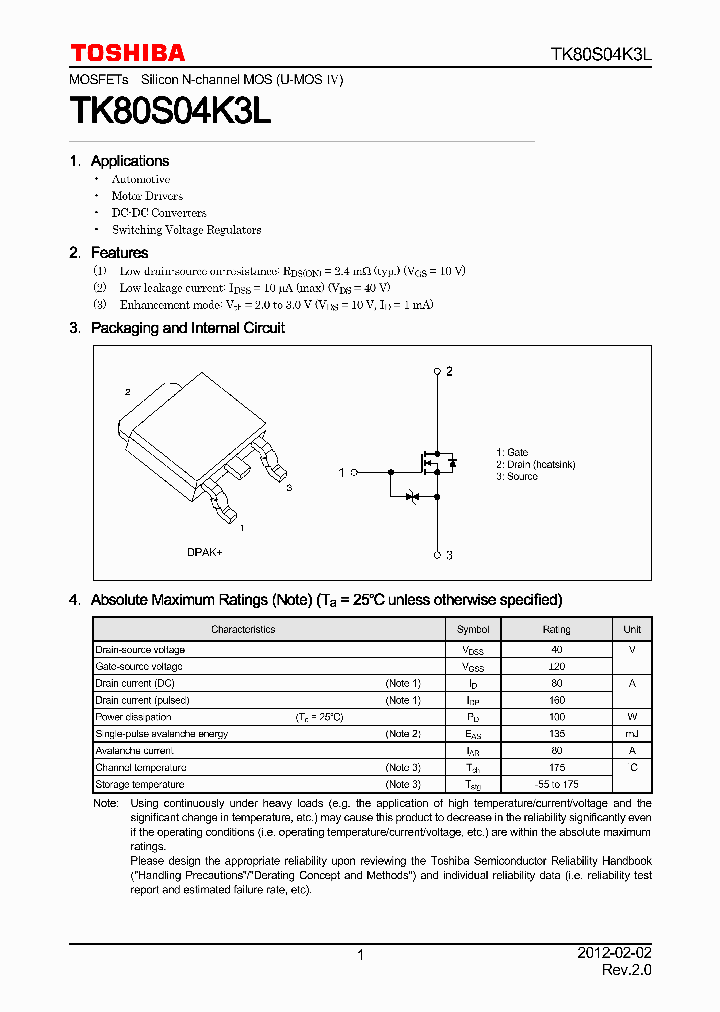 TK80S04K3L_7615072.PDF Datasheet