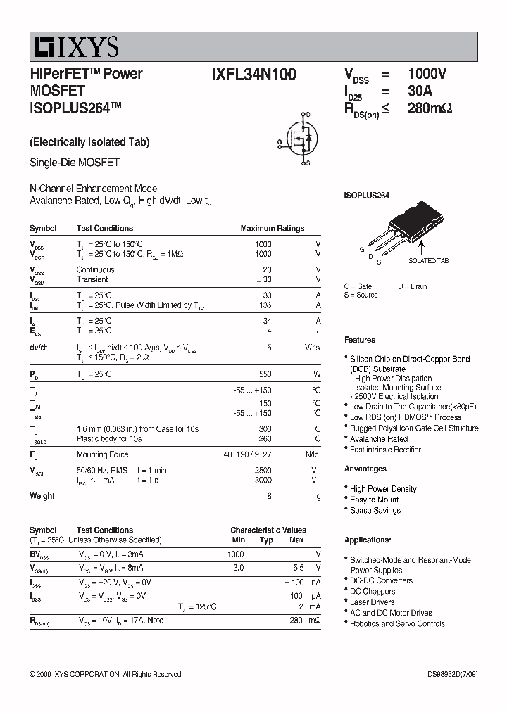 IXFL34N10009_7615040.PDF Datasheet