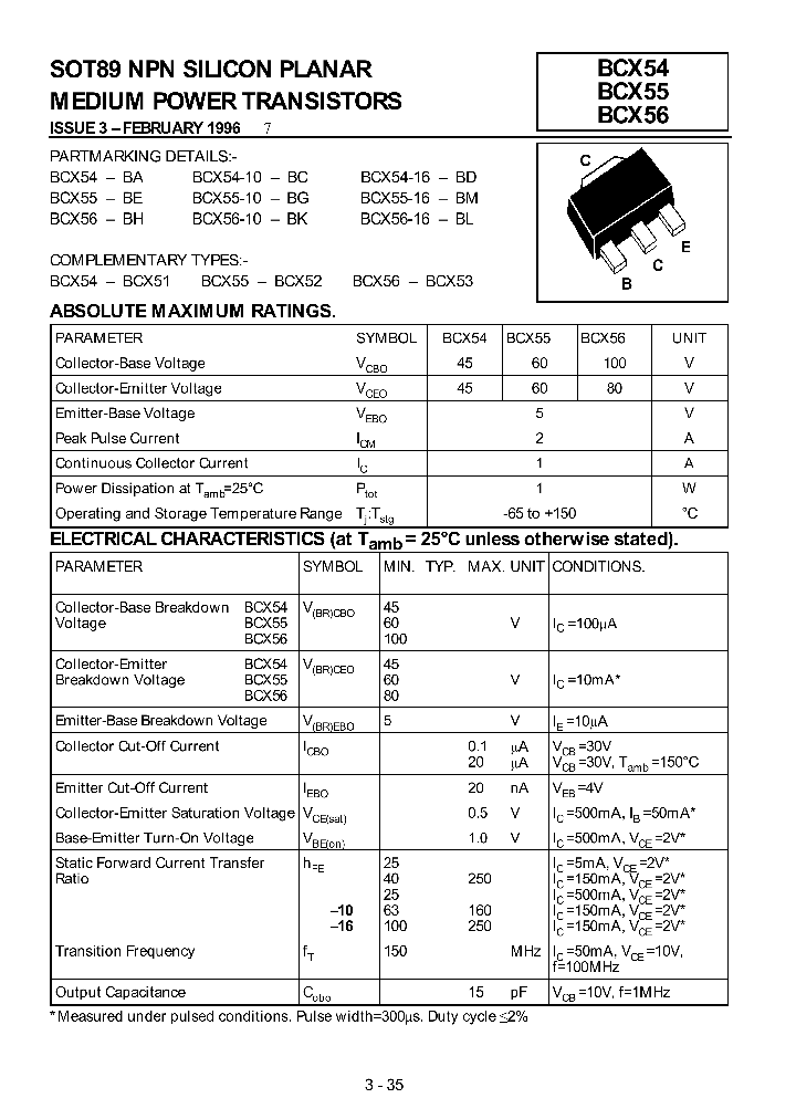 BCX54_7622416.PDF Datasheet