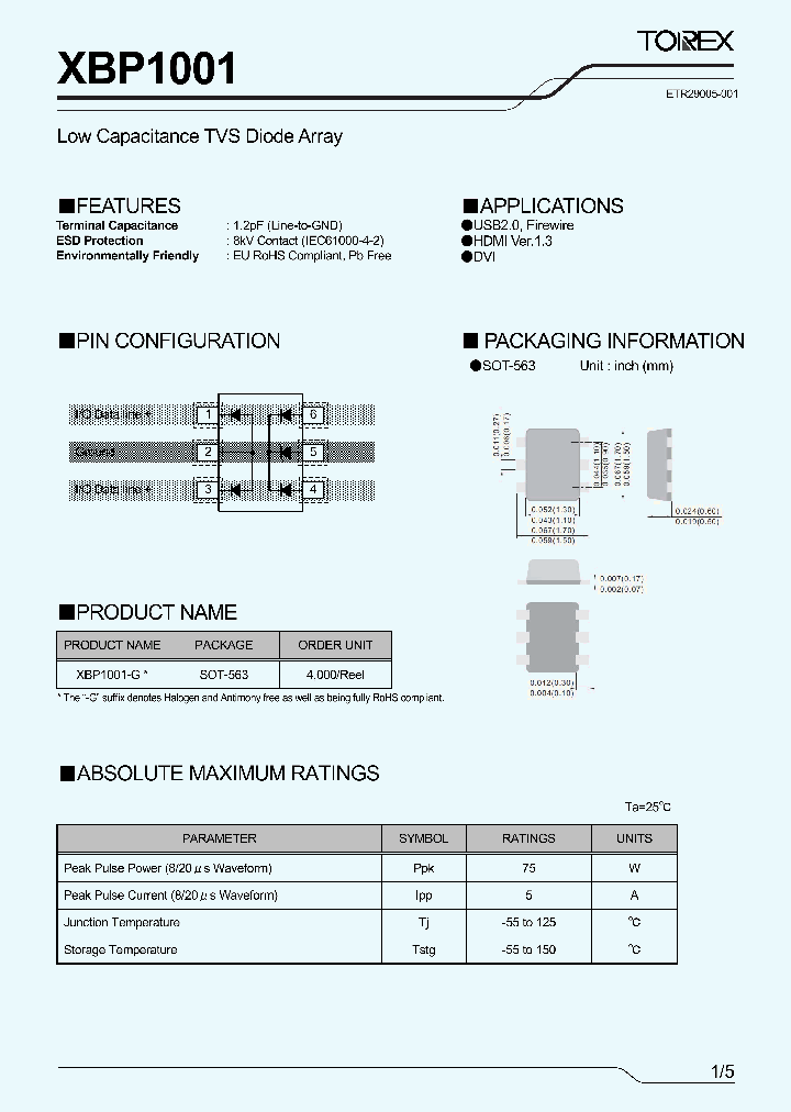 XBP1001-G_7622763.PDF Datasheet