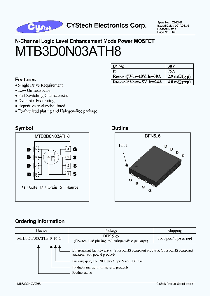 MTB3D0N03ATH8_7626410.PDF Datasheet