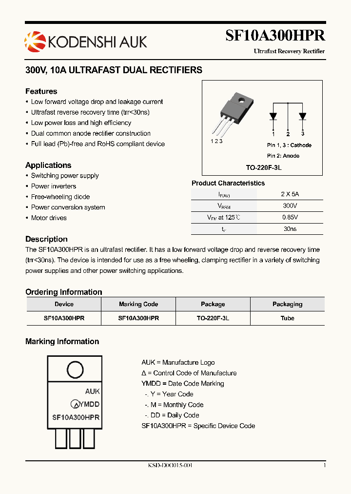 SF10A300HPR_7628432.PDF Datasheet