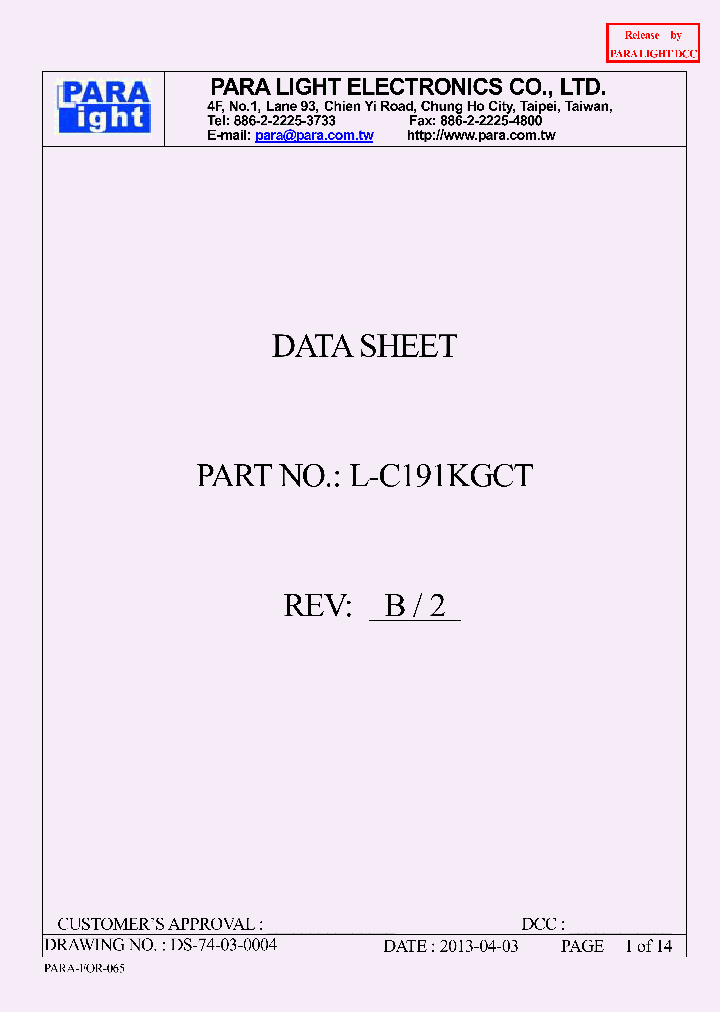 L-C191KGCT_7628967.PDF Datasheet