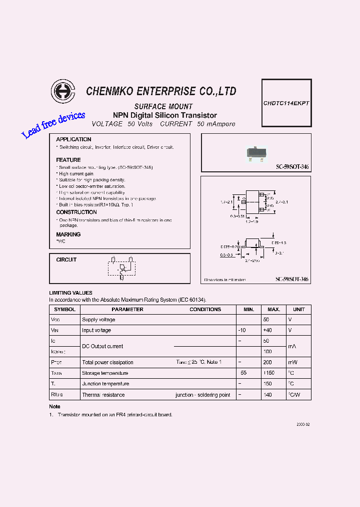 CHDTC114EKPT_7648700.PDF Datasheet