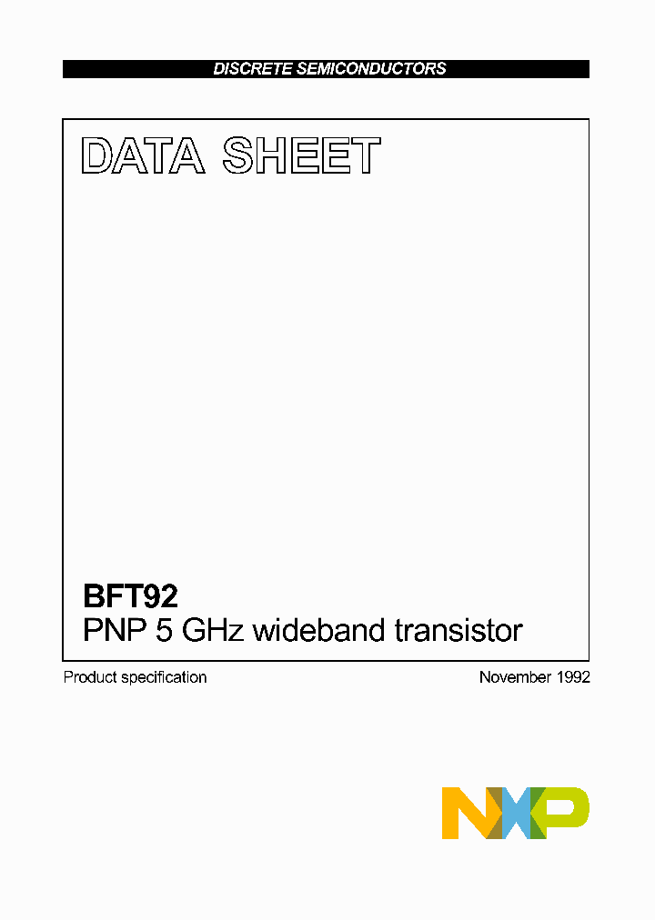 BFT92_7668577.PDF Datasheet