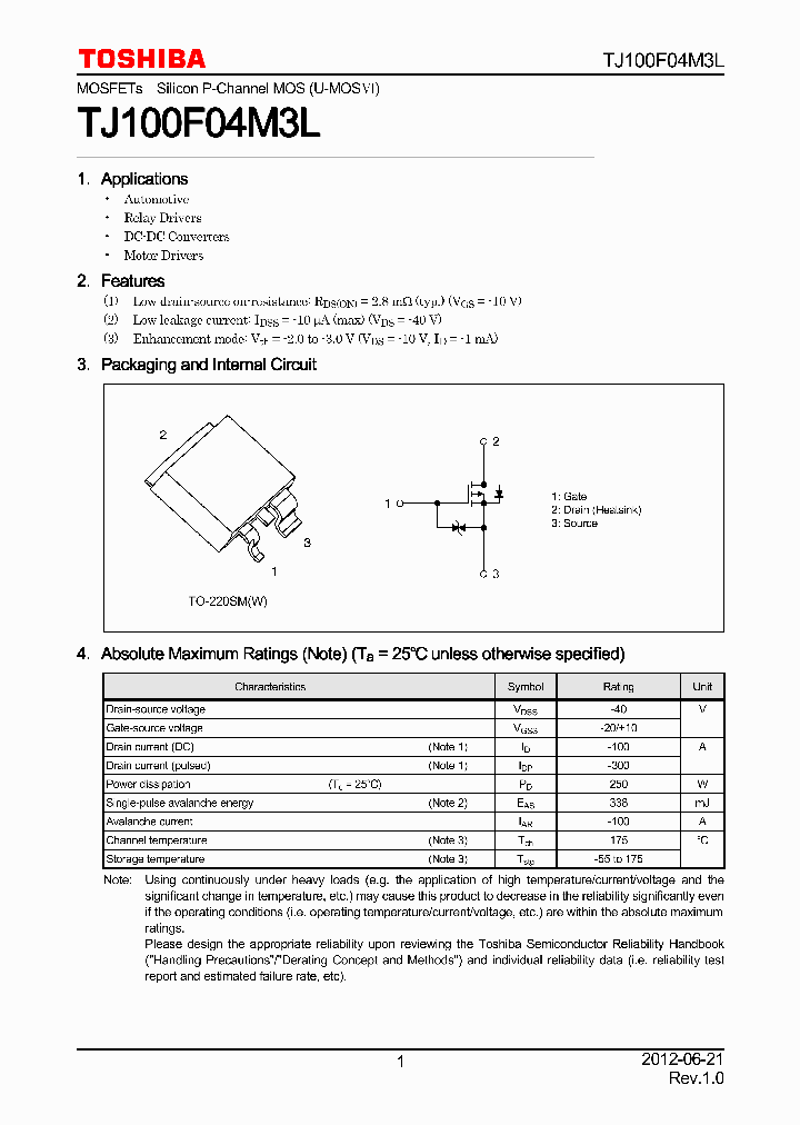 TJ100F04M3L_7669250.PDF Datasheet